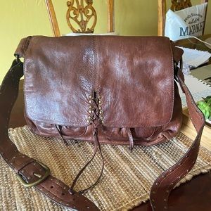 Kooba Brown Leather annie corset